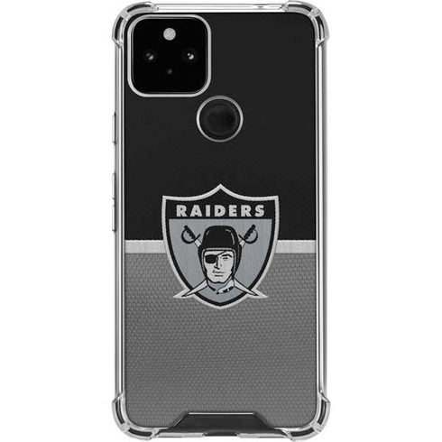 NFL Las Vegas Raiders Vintage Google Pixel 5 Clear Case
